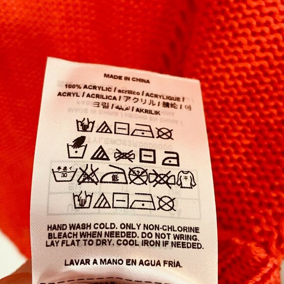 Guess Sweater Top Hot Coral Size Large Dolman Short Sleeve Oversized Size Large - Picture 8 of 15